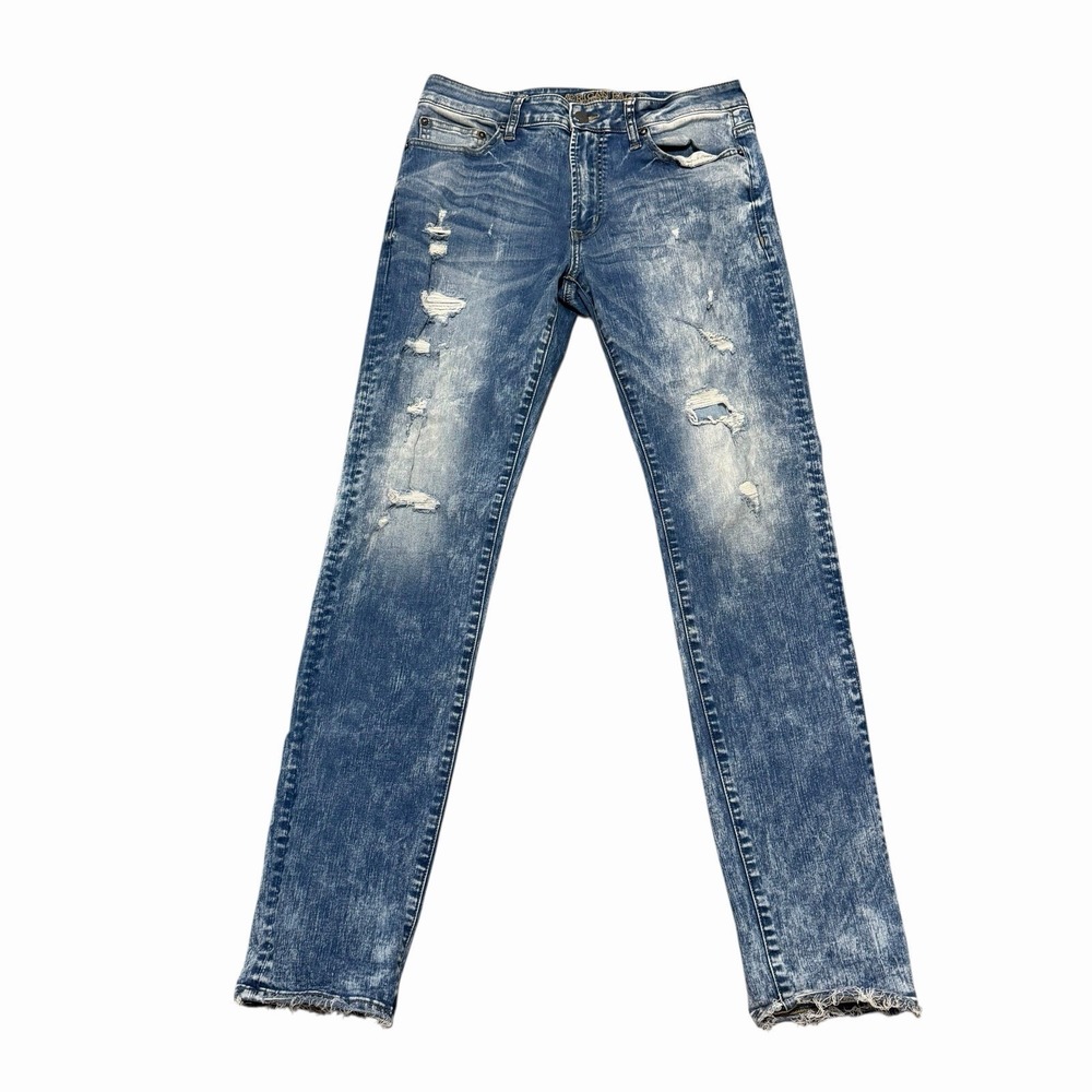 American Eagle Extreme Flex Slim‎ Fit Jeans Distressed Acid Wash Men's 32 x 34